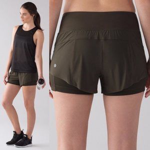 Lululemon Squad Goals Shorts | Olive | Size 8